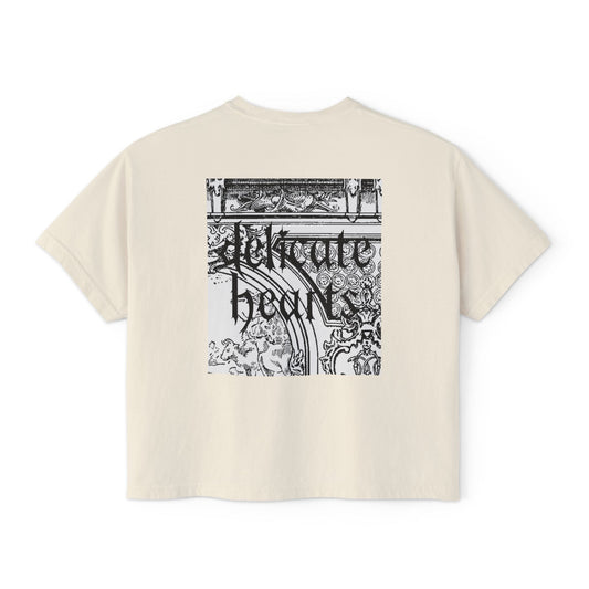 Delicate Hearts Women's Boxy Tee Architecture