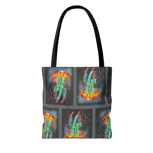 Vibrant Jellyfish Tote Bag
