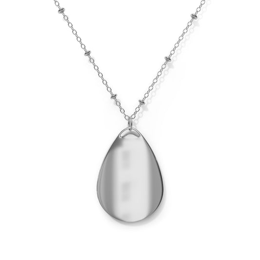 Delicate Hearts Oval Necklace