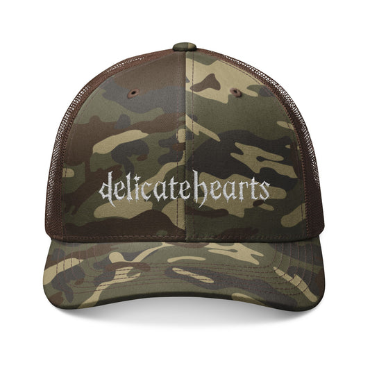 Delicate Hearts Camouflage Trucker Hat