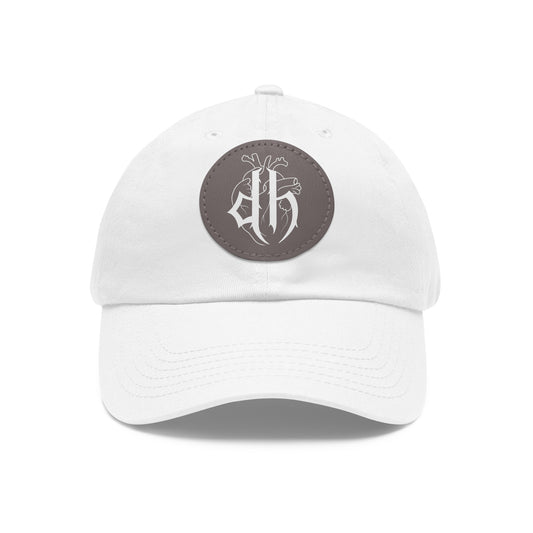 Dad Hat with Round Leather Patch