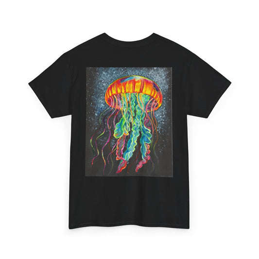 Colorful Jellyfish Unisex Heavy Cotton Tee