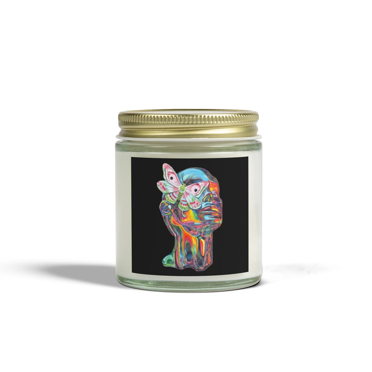 Vibrant Moth Scented Candle - Coconut Apricot Wax (4oz, 9oz)