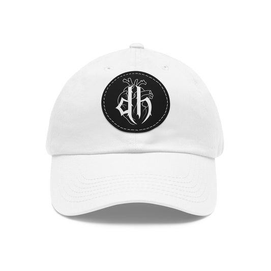 Dad Hat with Round Leather Patch