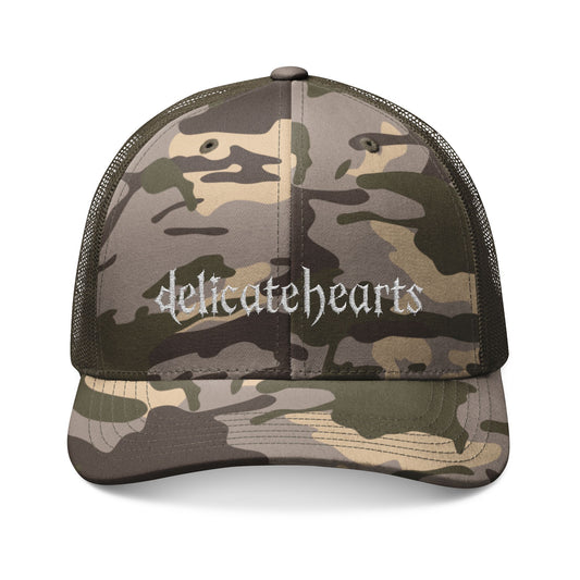 Delicate Hearts Camouflage Trucker Hat