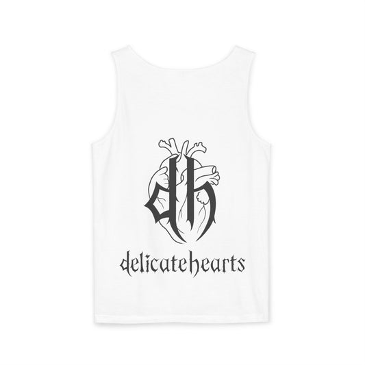 Delicate Hearts Tank Top Heart Logo Bottom