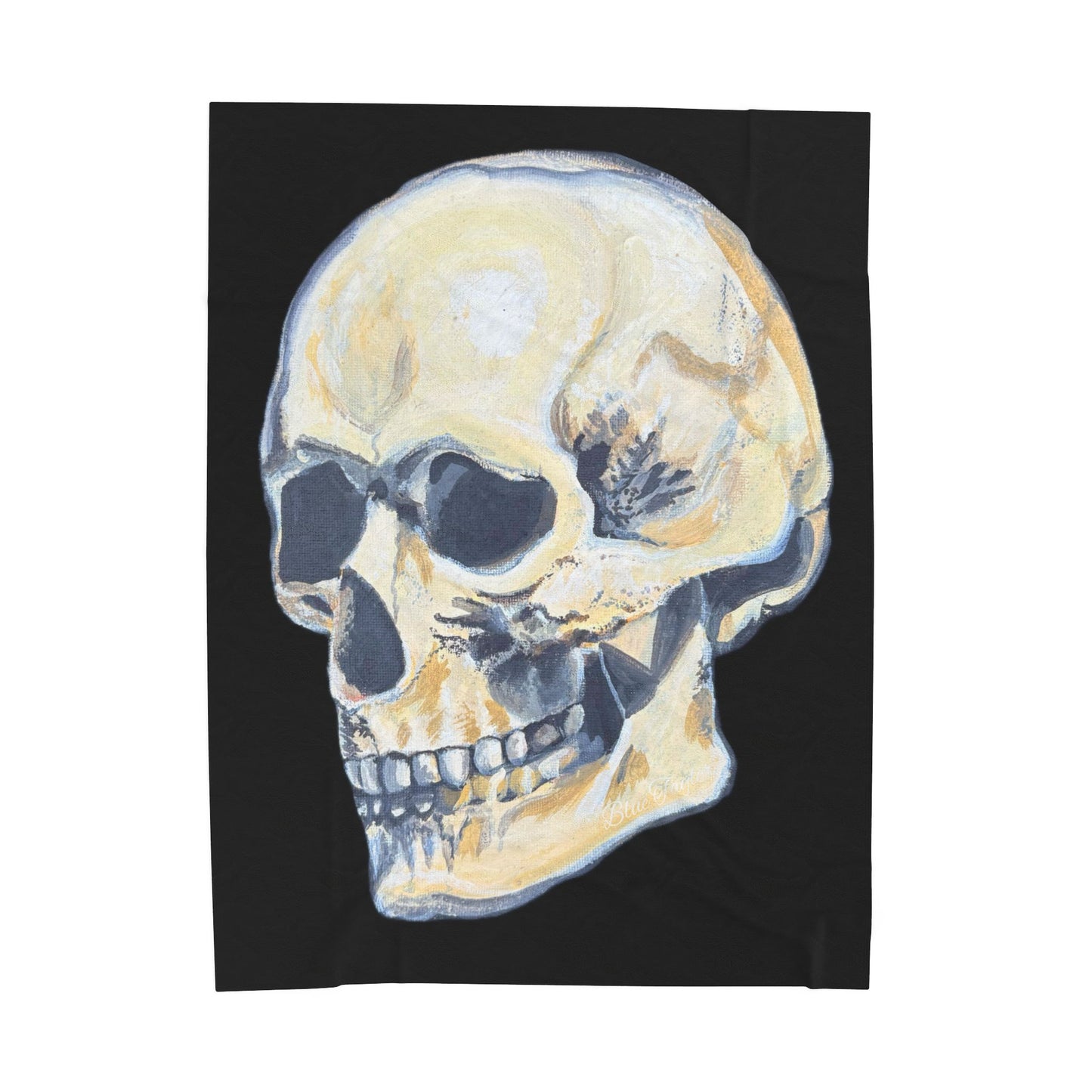 VG Skull Art Velveteen Plush Blanket