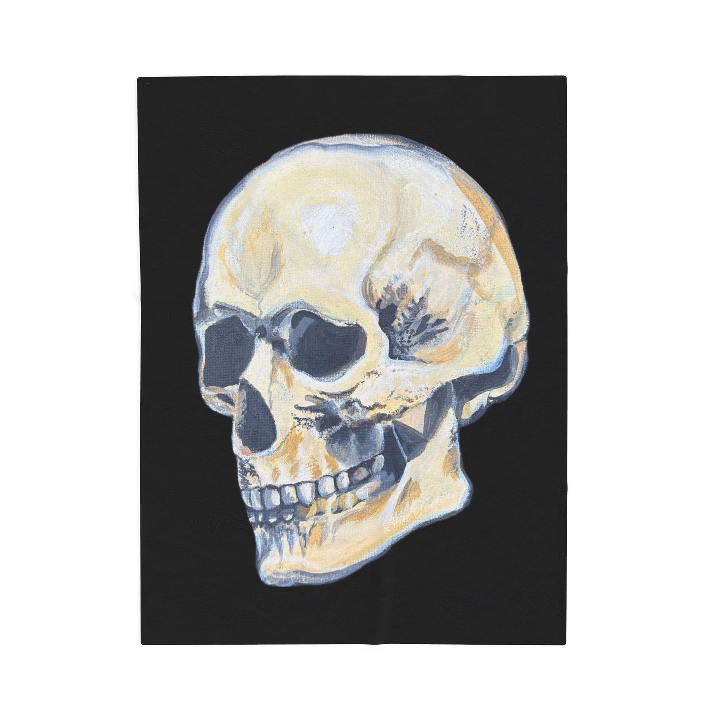 VG Skull Art Velveteen Plush Blanket