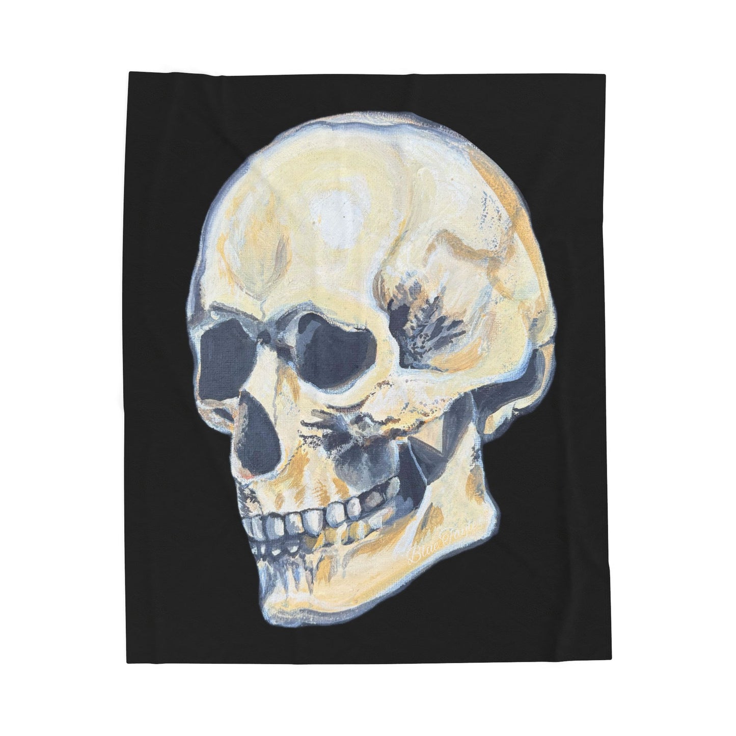 VG Skull Art Velveteen Plush Blanket