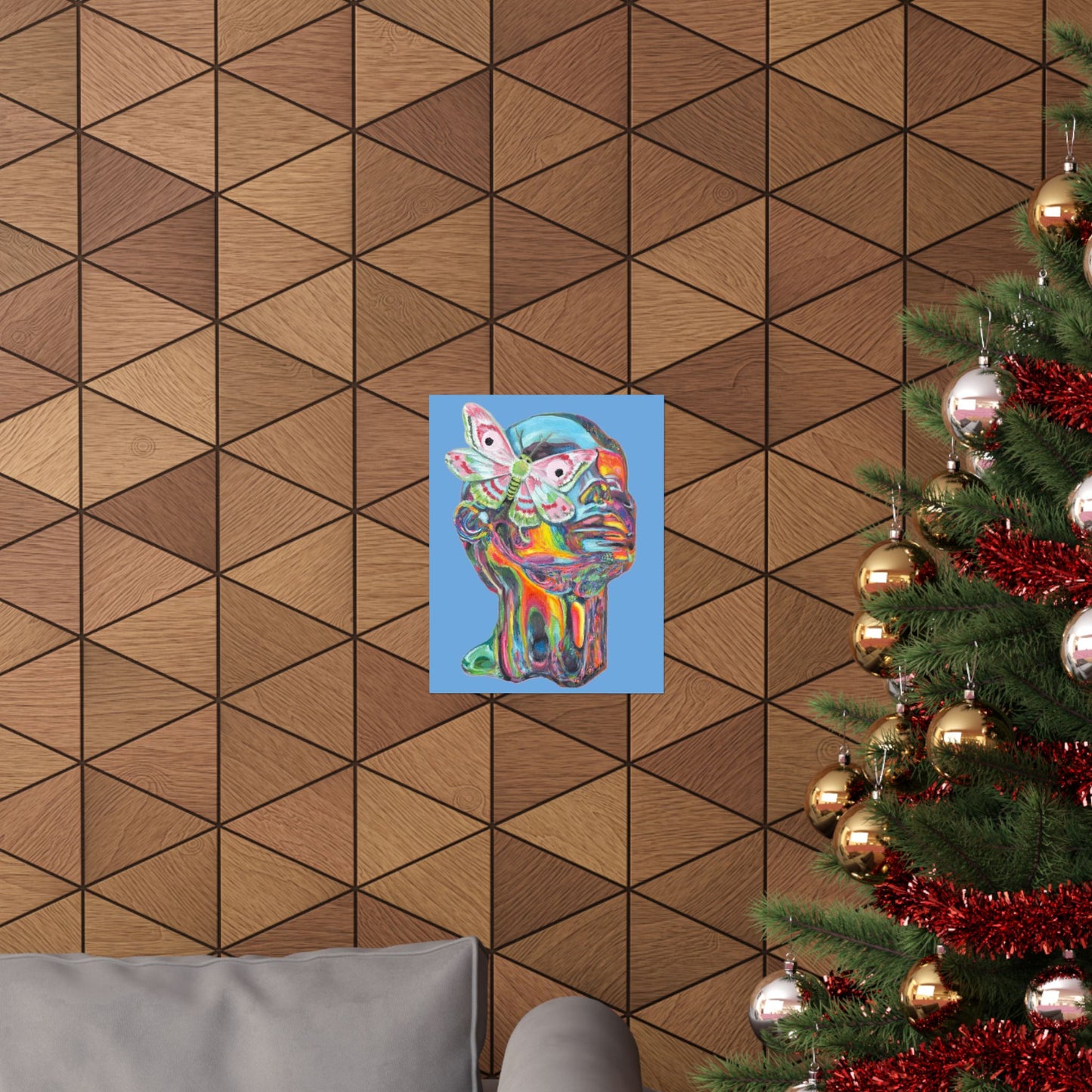 Vibrant Moth Art Poster - Vibrant Matte Vertical Wall Decor