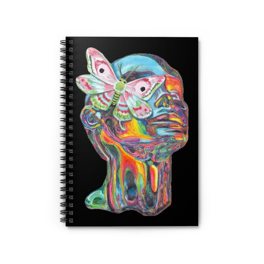 Vibrant Moth Colorful Spiral Notebook - Perfect for Creative Minds