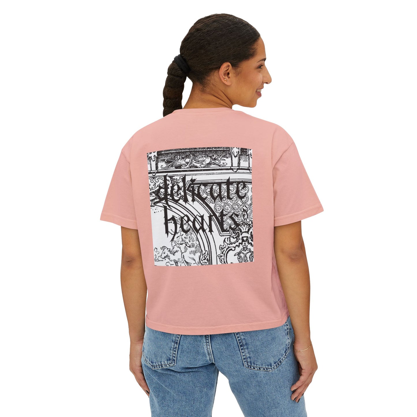 Delicate Hearts Women's Boxy Tee Architecture