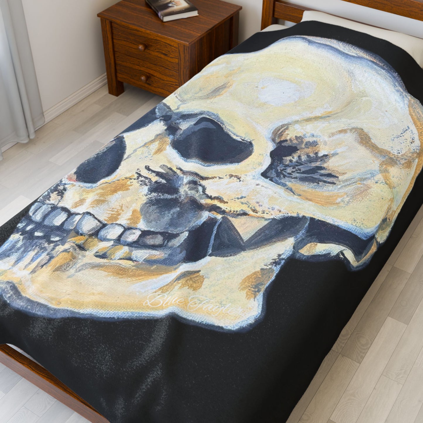 VG Skull Art Velveteen Plush Blanket