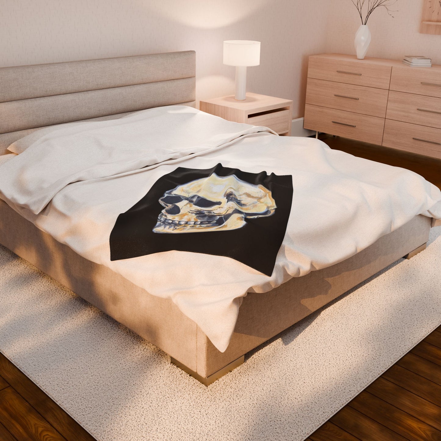 VG Skull Art Velveteen Plush Blanket