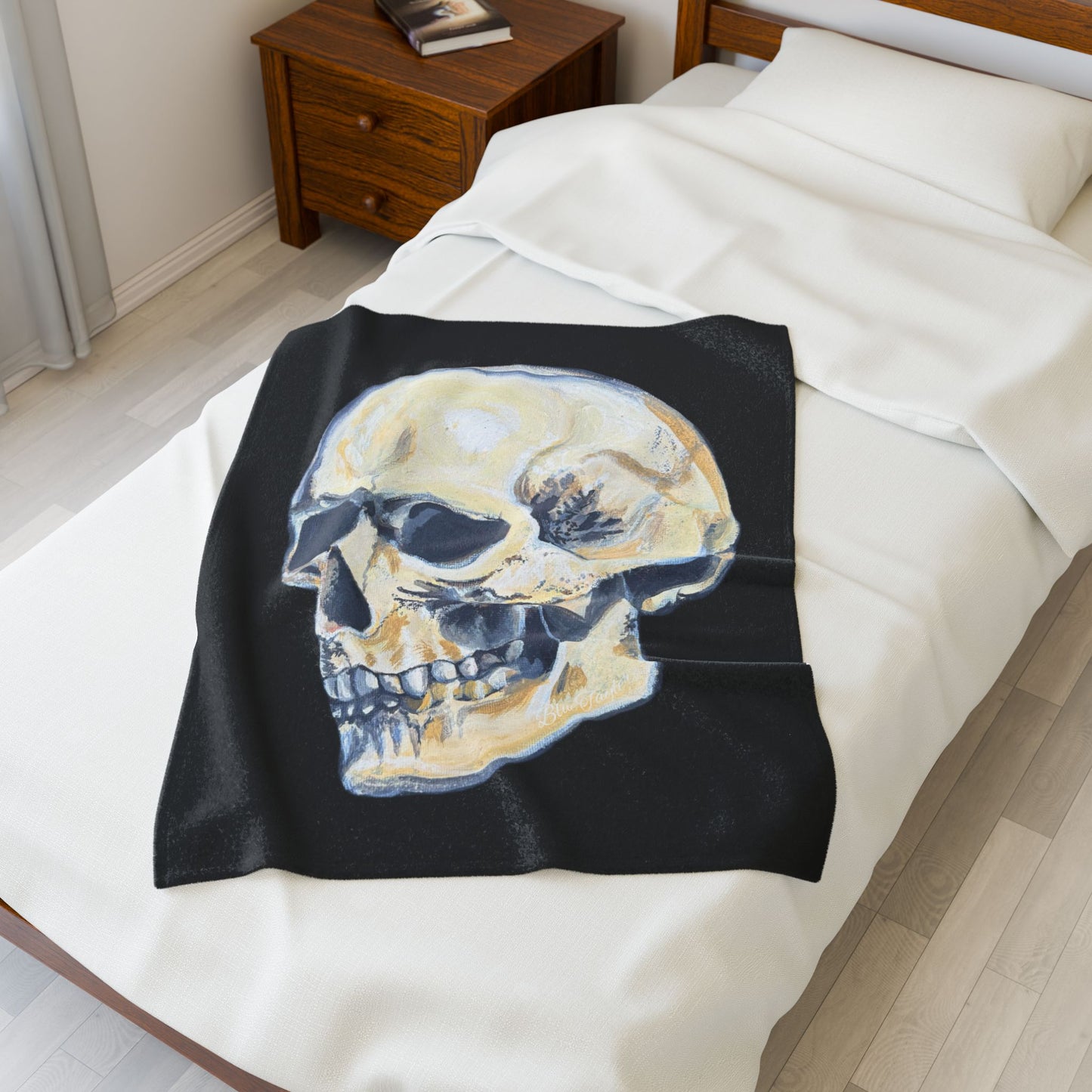 VG Skull Art Velveteen Plush Blanket